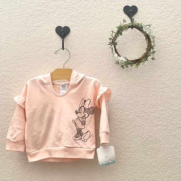 Disney Baby Minnie Mouse Hooded Pullover NWT ~ size 6/9m - Picture 2 of 6